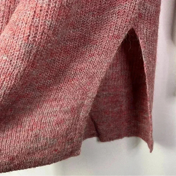 Vero Moda Pink Vilma Knit V Neck Long Slit Sweater S - Picture 6 of 6